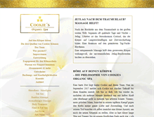Tablet Screenshot of cookies-organic-spa.de